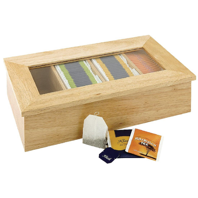 Olympia Hevea Wood Tea Box - CB808  Olympia   