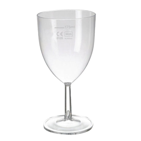 eGreen Polystyrene Wine Glasses 200ml UKCA CE Marked at 175ml (Pack of 48) - CB876 Plastic Drinkware eGreen   