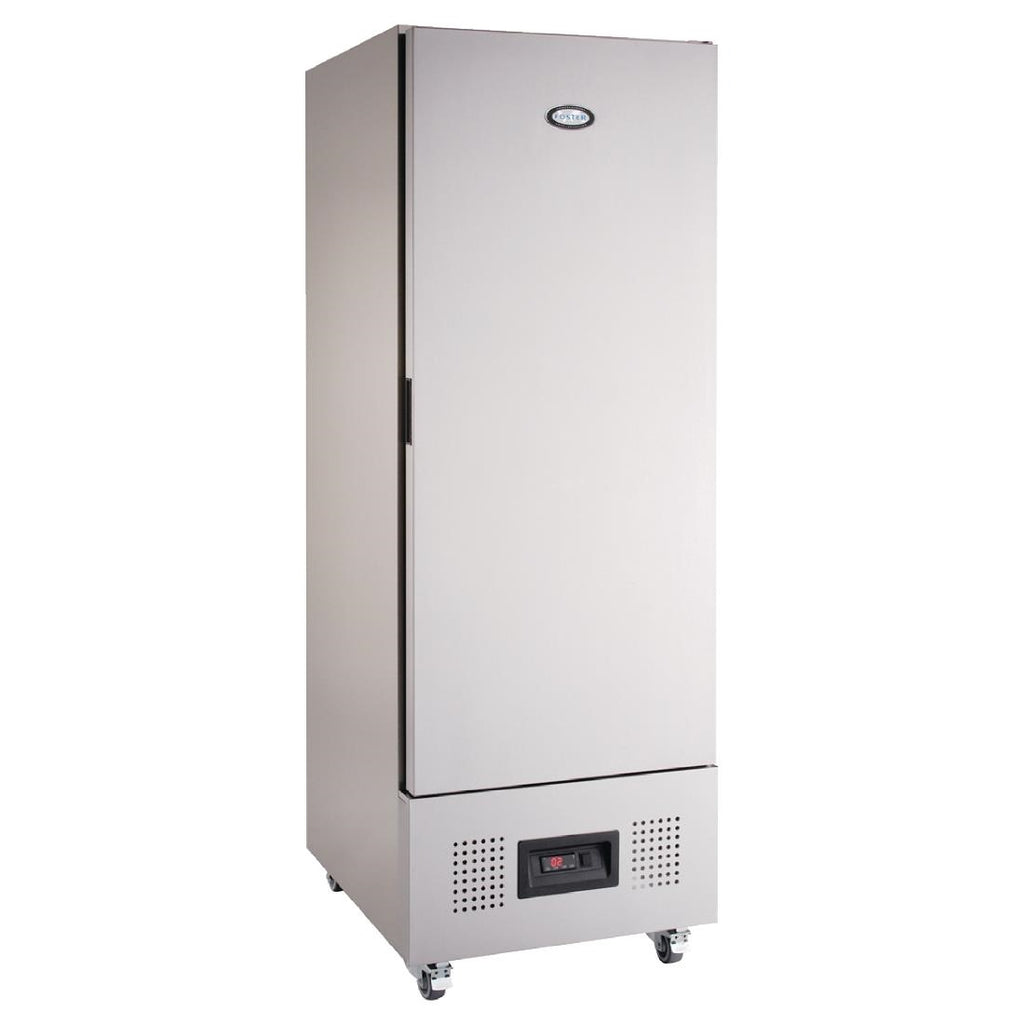 Foster Single Door Slimline Fridge Stainless Steel 400Ltr | FSL400H Foster Refrigerator