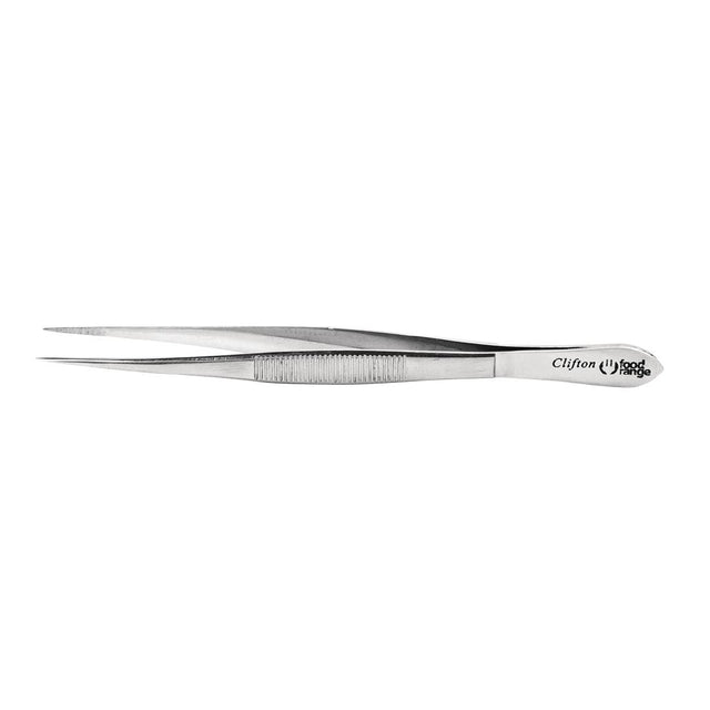 Stainless Steel Fine Tip Micro Tweezers 130mm - CC161  Clifton Food Range   