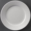 Olympia Athena Wide Rimmed Plates 202mm/8" White (Pack of 12) - CC207 Plates Olympia