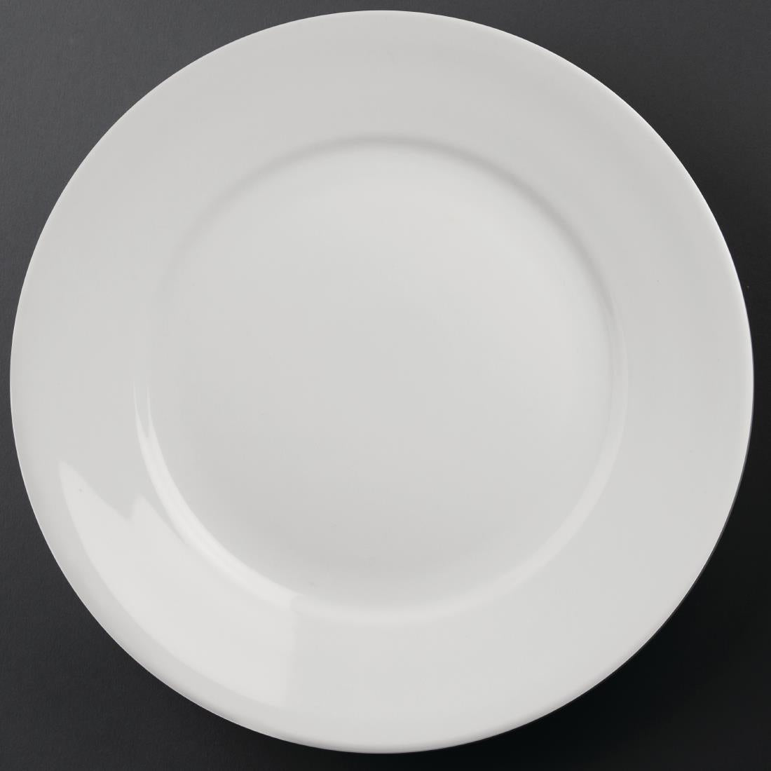 Olympia Athena Wide Rimmed Plates 280mm/11" White (Pack of 6) - CC210 Plates Olympia