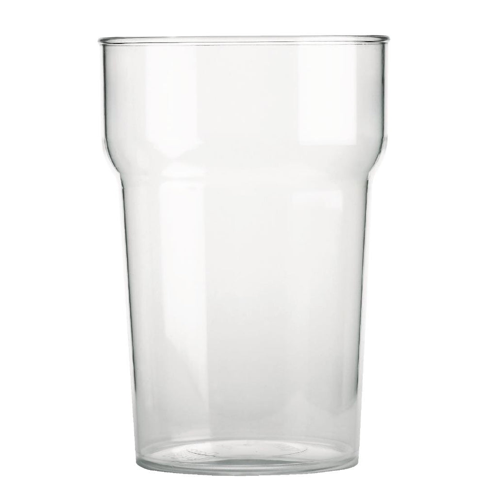 BBP Polycarbonate Nonic Pint Glasses 570ml CE Marked (Pack of 48) - CC564 Plastic Drinkware BBP   
