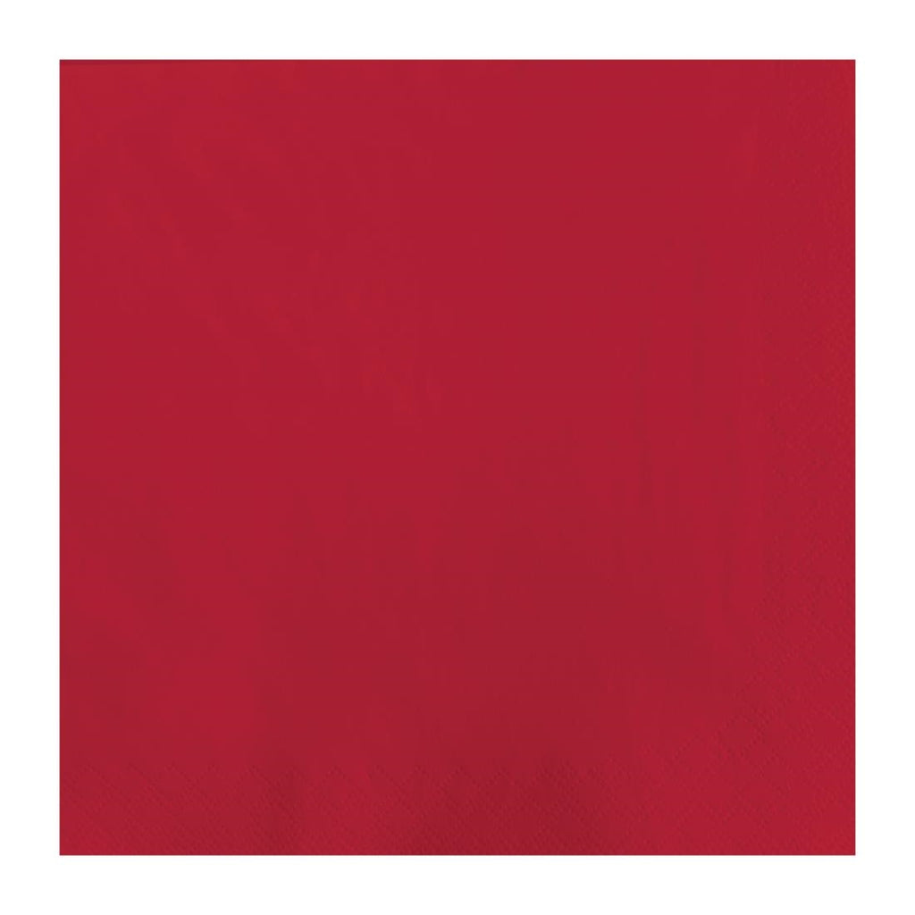 Fasana Dinner Napkin Red 40x40cm 3ply 1/4 Fold (Pack of 1000) - CC588  Fasana   