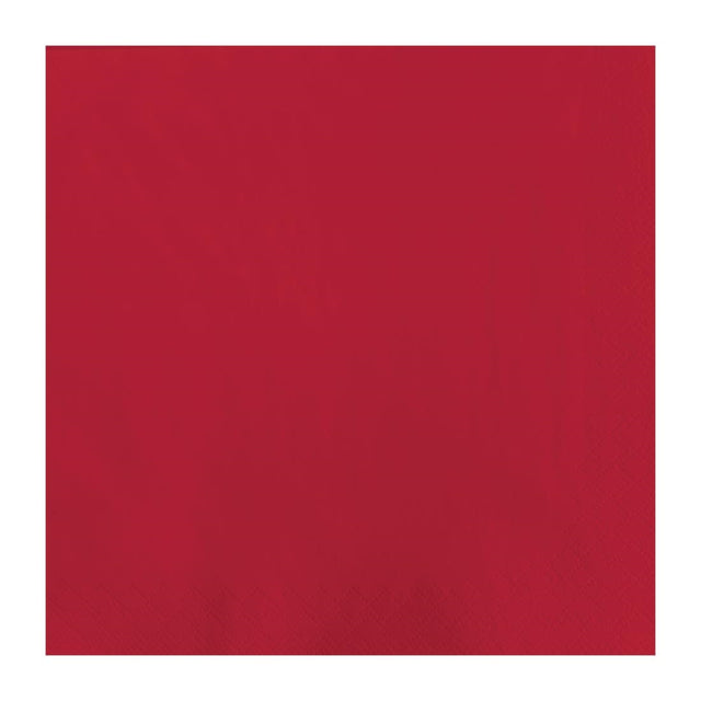 Fasana Dinner Napkin Red 40x40cm 3ply 1/4 Fold (Pack of 1000) - CC588  Fasana   