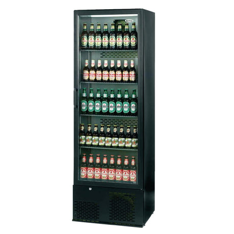 Infrico Upright Back Bar Cooler with Hinged Door in Black ZX10 - CC606  Infrico   