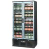 Infrico Upright Back Bar Cooler with Hinged Doors in Black and Steel ZXS20 - CC609  Infrico   