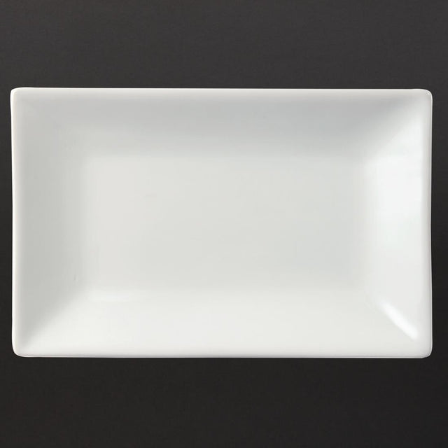 Olympia Whiteware Serving Rectangular Platters 200x 130mm (Pack of 6) - CC893 Olympia Crockery Olympia   