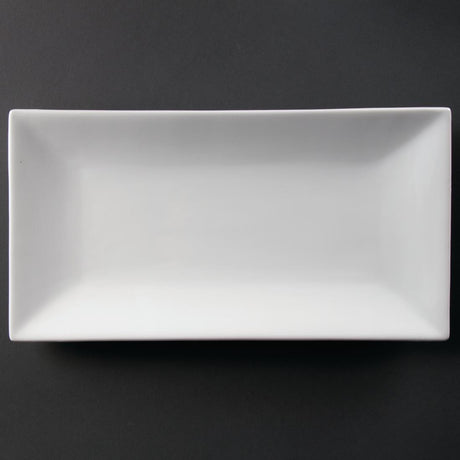 Olympia Whiteware Serving Rectangular Platter 380mm - CC896 Olympia Crockery Olympia   