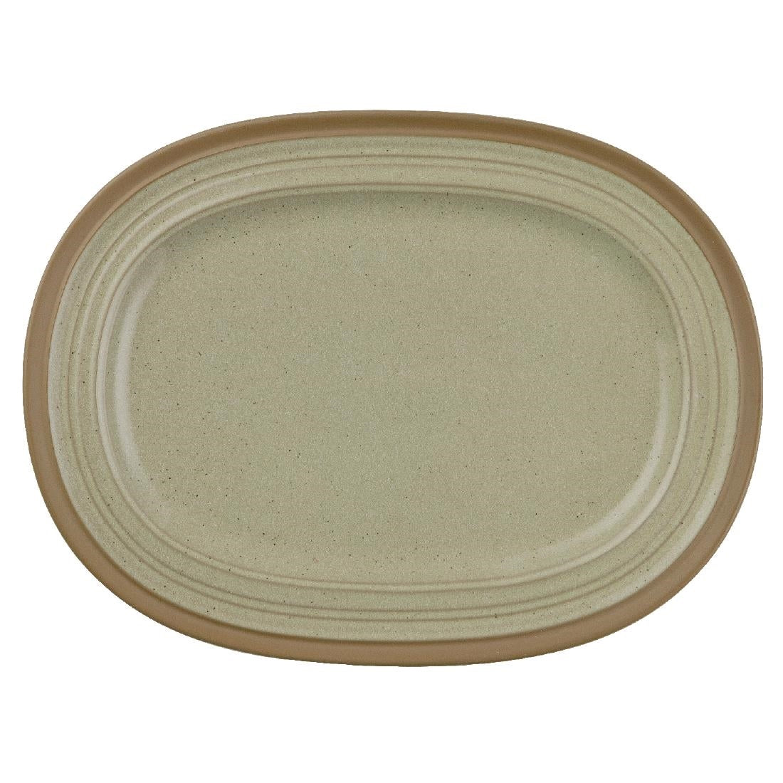 Churchill Igneous Stoneware Oval Plates 320mm (Pack of 6) - CD140 Plates Churchill