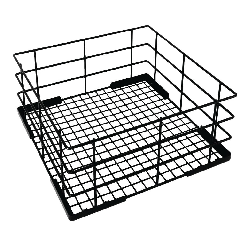 Vogue Wire High Sided Glass Basket 350mm - CD242  Vogue   