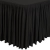 Table Top Black Cover & Skirting - Plisse Style - CD397  Dena   