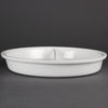 Olympia Whiteware Divided Round Dish 3.5Ltr 123.1oz - CD711 Olympia Crockery Olympia   