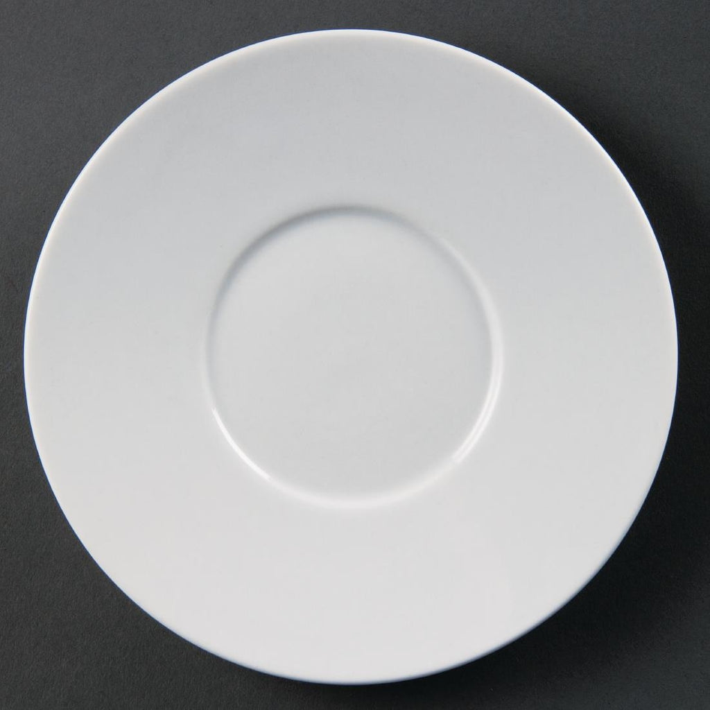 Olympia Whiteware Elegant Saucers 148mm (Pack of 12) - CD737 Olympia Crockery Olympia   