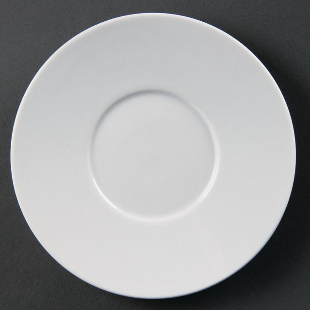 Olympia Whiteware Elegant Saucers 148mm (Pack of 12) - CD737 Olympia Crockery Olympia   