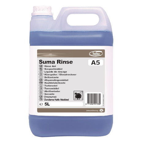 Suma A5 Warewasher Rinse Aid Concentrate 5Ltr (2 Pack) - CD768  Diversey   