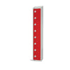 Elite Eight Door Coin Return Locker with Sloping Top Red - CE103-CNS Steel Lockers 300mm Deep Elite Lockers   