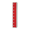 Elite Eight Door Coin Return Locker with Sloping Top Red - CE108-CNS Steel Lockers 450mm Deep Elite Lockers   