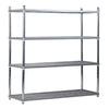 Craven 4 Tier Nylon Coated Wire Shelving 1700x875x491mm - CE111  Craven   