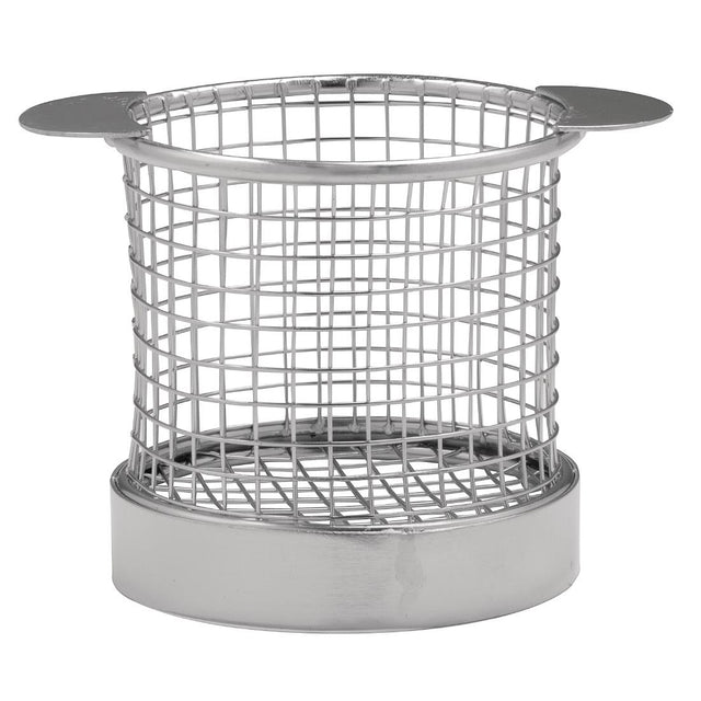 Olympia Chip basket Round with Ears 80mm - CE149  Olympia   