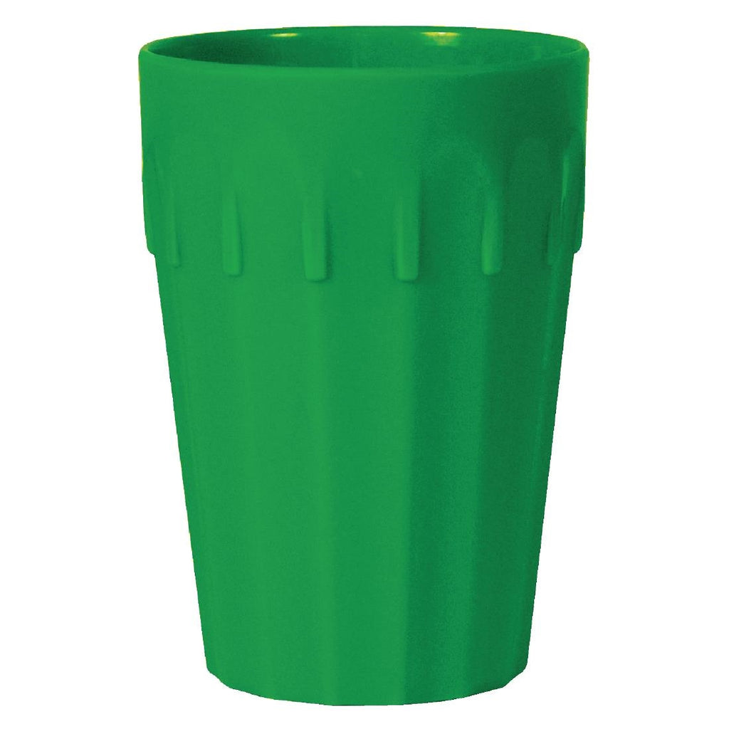 Olympia Kristallon Polycarbonate Tumblers Green 141.3ml (Pack of 12) - CE271 Melamine and Polycarbonate Olympia   