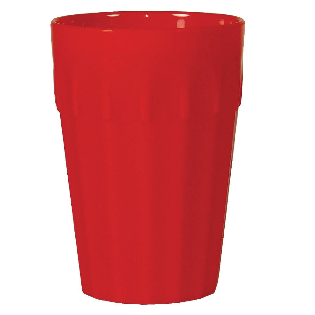 Olympia Kristallon Polycarbonate Tumblers Red 142ml (Pack of 12) - CE273 Melamine and Polycarbonate Olympia   