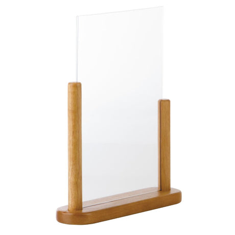 Securit Acrylic Menu Holder With Wooden Frame A4 - CE409  Securit   