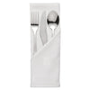 Mitre Luxury Luxor Cotton Napkins Ivy Leaf White 450 x 450mm (Pack of 10) - HB556  Mitre Luxury   