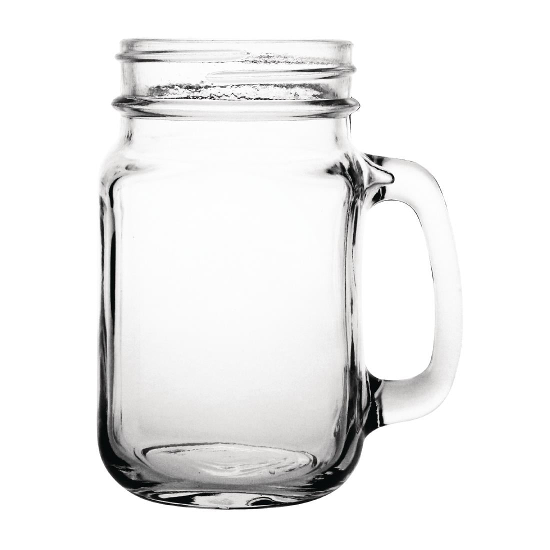 Olympia Handled Jam Jar Glasses 450ml (Pack of 12) - CE678 Cocktail Glasses Olympia   