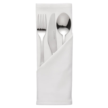 Occasions Polyester Napkins White (Pack of 10) - HB560  Mitre Essentials   