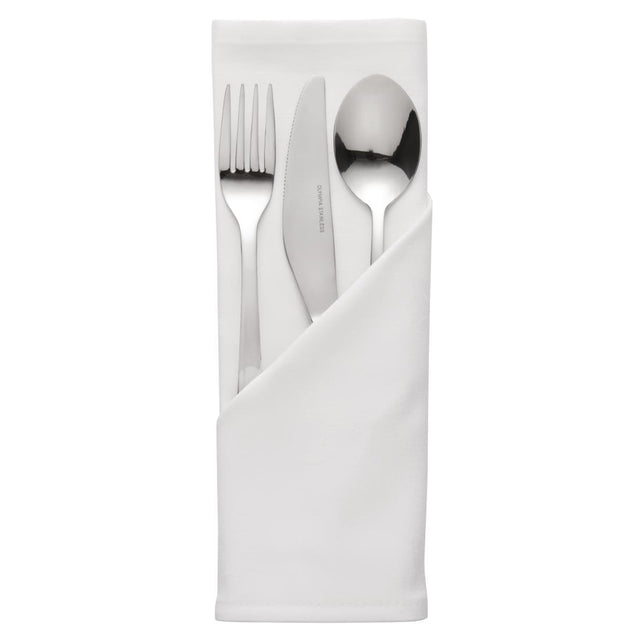 Occasions Polyester Napkins White (Pack of 10) - HB560  Mitre Essentials   