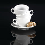 Churchill Art de Cuisine Menu Porcelain Cappuccino Cups 341ml (Pack of 6) - DL397 Cups and Mugs Churchill