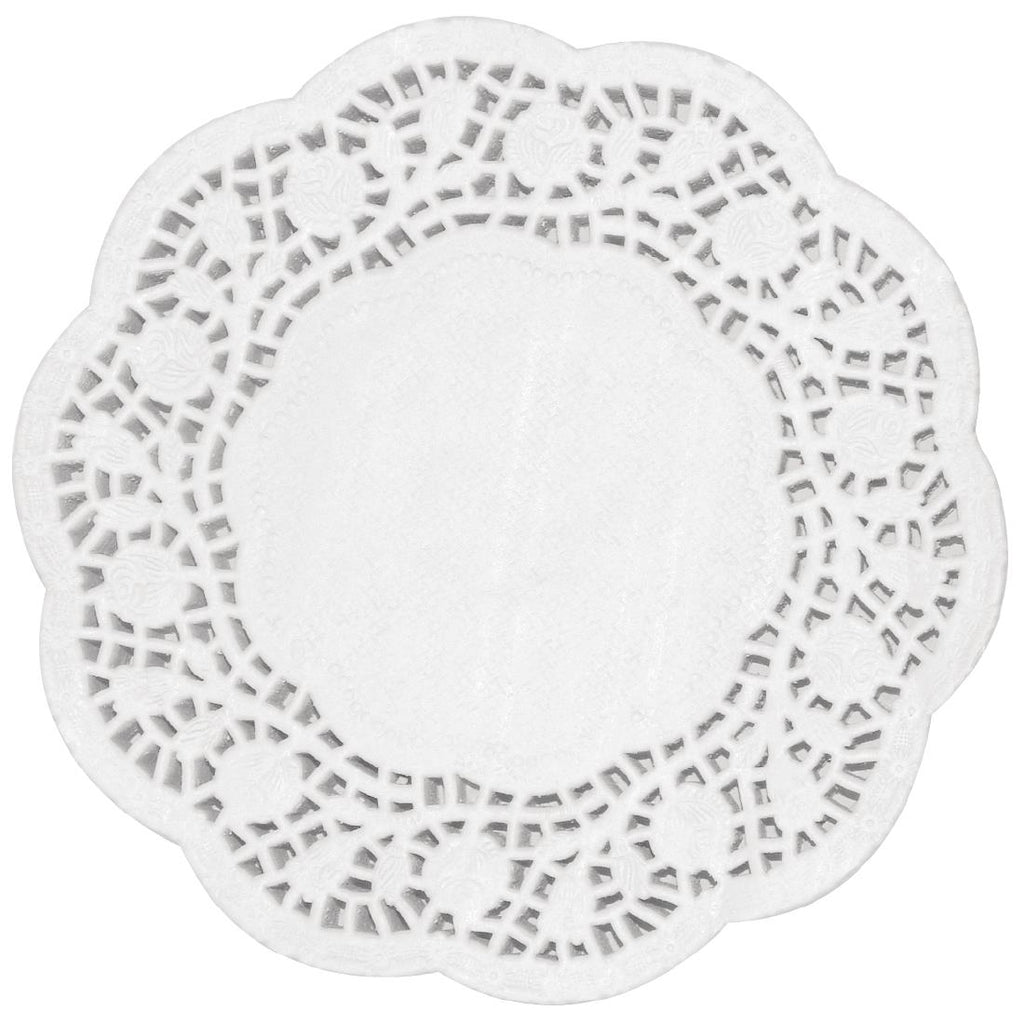Olympia Round Paper Doilies 240mm (Pack of 250) - CE992 Pastry Doilies Olympia   