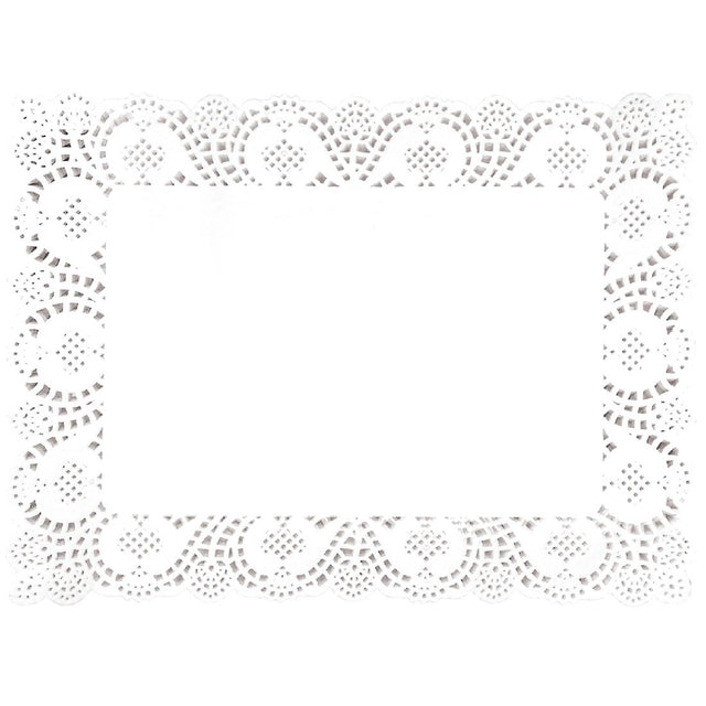 Olympia Rectangular Paper Doilies 400mm (Pack of 250) - CE994 Pastry Doilies Olympia   