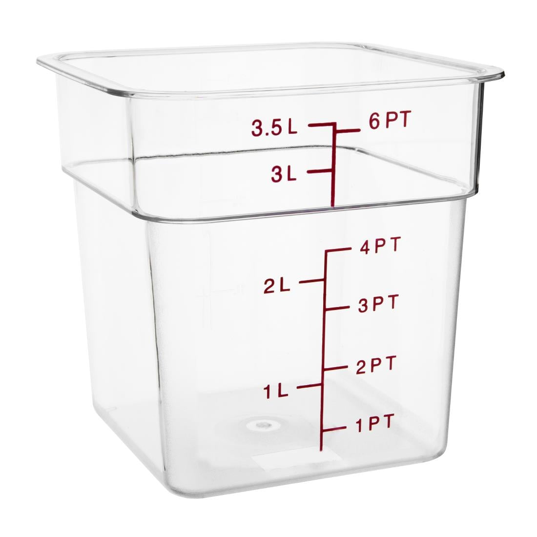 Hygiplas Polycarbonate Square Storage Container 3.5Ltr - CF021  Hygiplas   