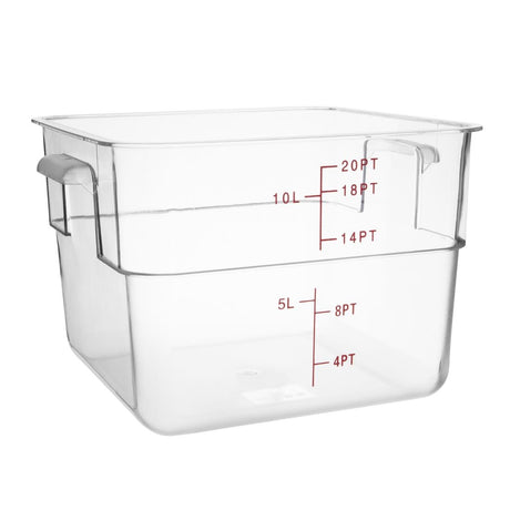 Hygiplas Polycarbonate Square Storage Container 10Ltr - CF024  Hygiplas   
