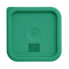 Hygiplas Polycarbonate Square Food Storage Container Lid Green Small - CF046  Hygiplas   