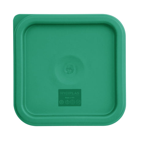 Hygiplas Polycarbonate Square Food Storage Container Lid Green Small - CF046  Hygiplas   