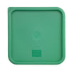 Hygiplas Polycarbonate Square Food Storage Container Lid Green Large - CF048  Hygiplas   