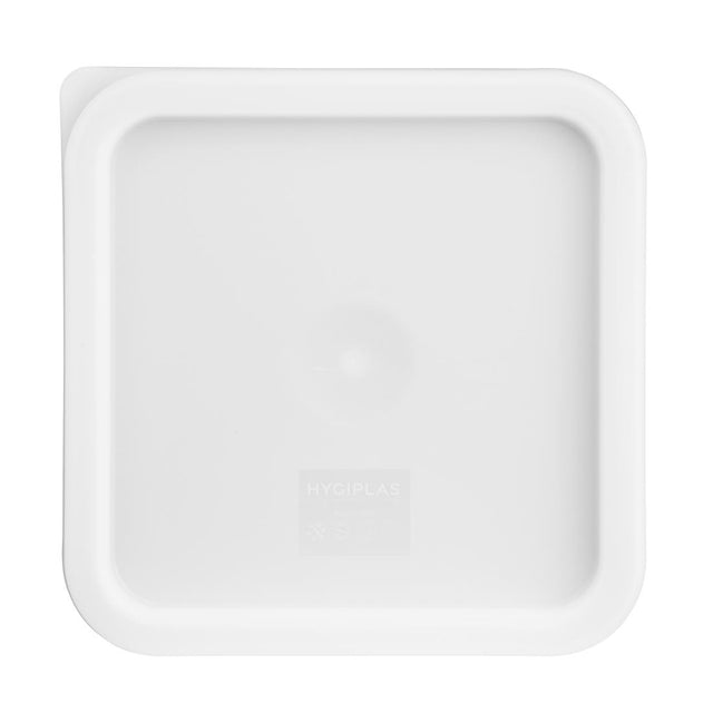 Hygiplas Square Food Storage Container Lid White Medium - CF050  Hygiplas   