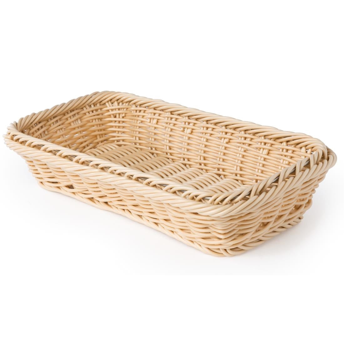 Polypropylene Natural Rattan Basket 1/3 GN - CF304  APS   