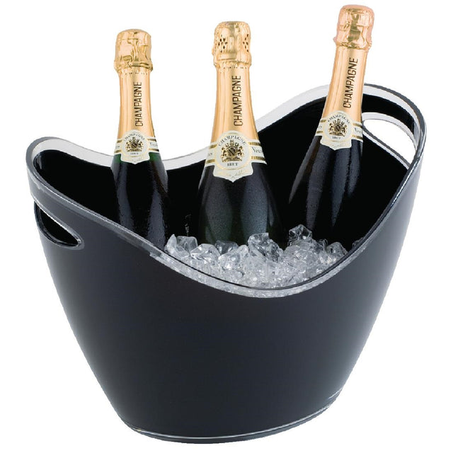 APS Black Acrylic Wine And Champagne Bucket Large - CF311  APS   