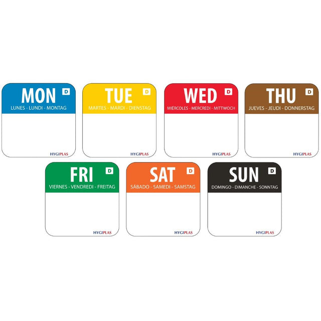 Dissolvable Food Rotation Label Kit 20mm (Pack of 7000) - CF439  Hygiplas   