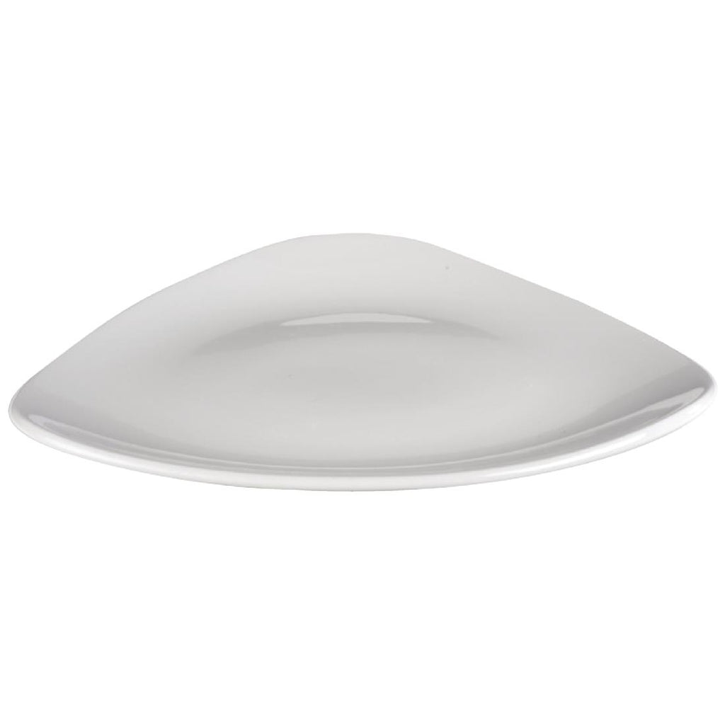 Churchill Lotus Triangle Plates 229mm (Pack of 12) - CF643 Plates Churchill