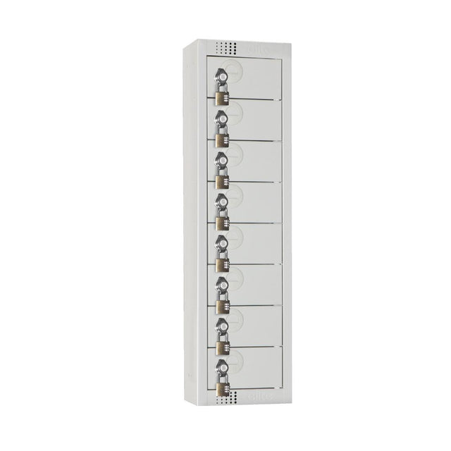 Elite Personal Effects Locker 8 Door Grey Padlock - CF754-PF Personal Effects Lockers Elite Lockers   