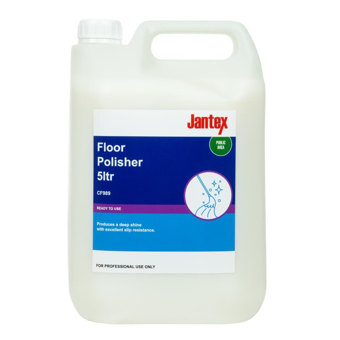 Jantex Floor Polish Ready To Use 5Ltr - CF989  Jantex   