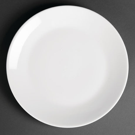 Royal Porcelain Classic White Coupe Plates 240mm (Pack of 12) - CG004 Plates Royal Porcelain