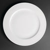 Royal Porcelain Classic White Wide Rim Plates 310mm (Pack of 12) - CG011 Plates Royal Porcelain