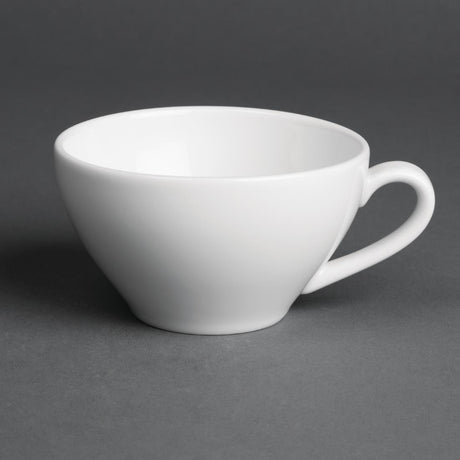 Royal Porcelain Classic White Tea Cups 230ml (Pack of 12) - CG028 Cups and Mugs Royal Porcelain
