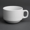 Royal Porcelain Classic White Stackable Tea Cups 200ml (Pack of 12) - CG029 Cups and Mugs Royal Porcelain